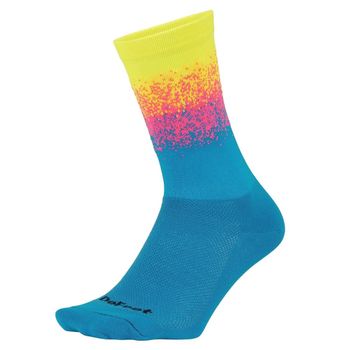 DeFeet Aireator 6 Barnstormer Ombre Socks Neon Yellow