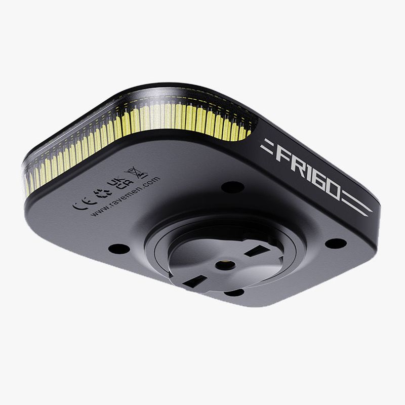 thumbnail image 2 of Ravemen FR300/FR160 Bike Front Light Bracket – For Garmin Mount, Aluminum/Carbon, Black 2 of 4