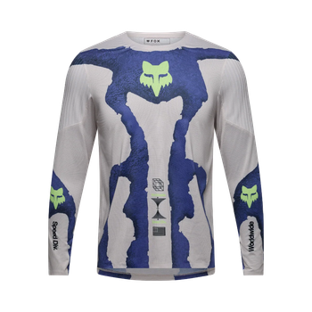 Fox Youth Flexair LS Jersey Awareness Limited Edition Chalk