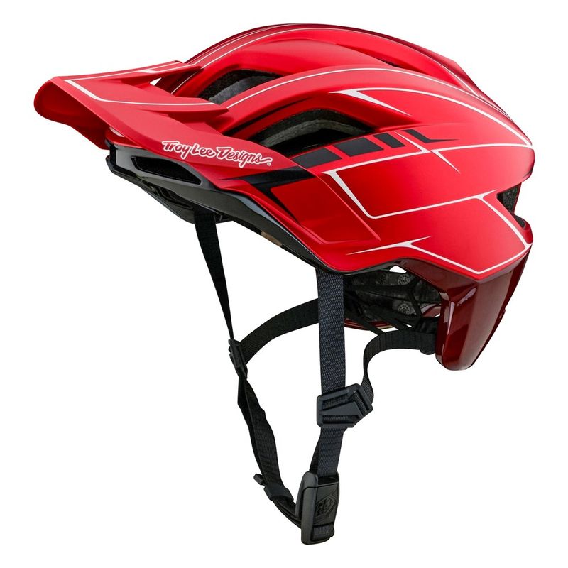 Troy Lee Designs Flowline SE AS Helmet Pinstripe Red