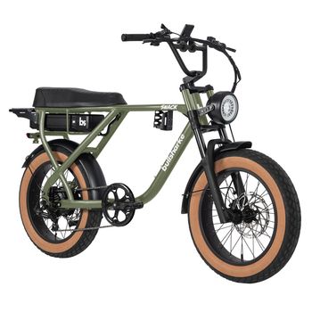 Bullsharke Snack Electric Bike 1040Wh Battery - Olive Green