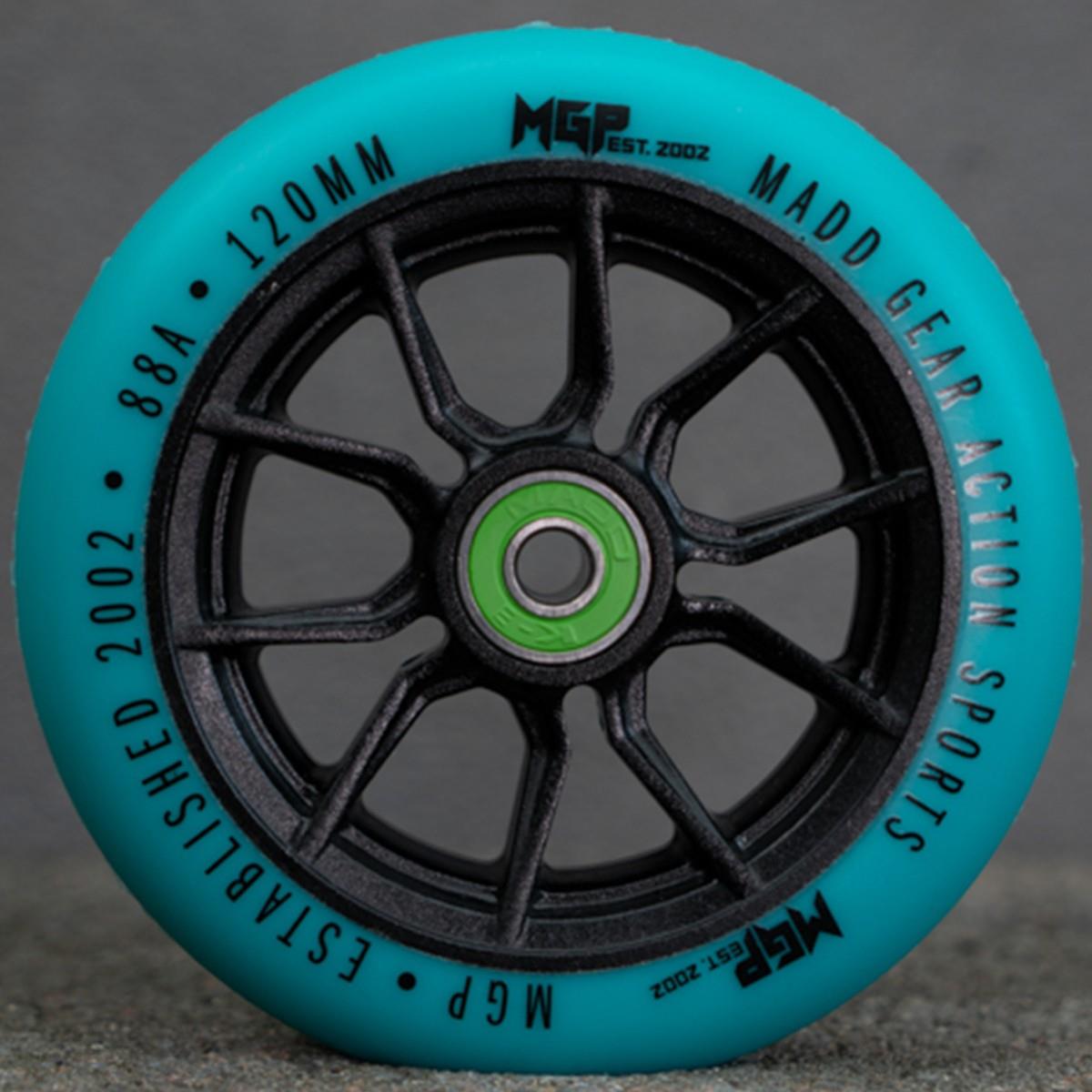 MGP 120mm Syndicate Scooter Wheel Teal 2 Pack