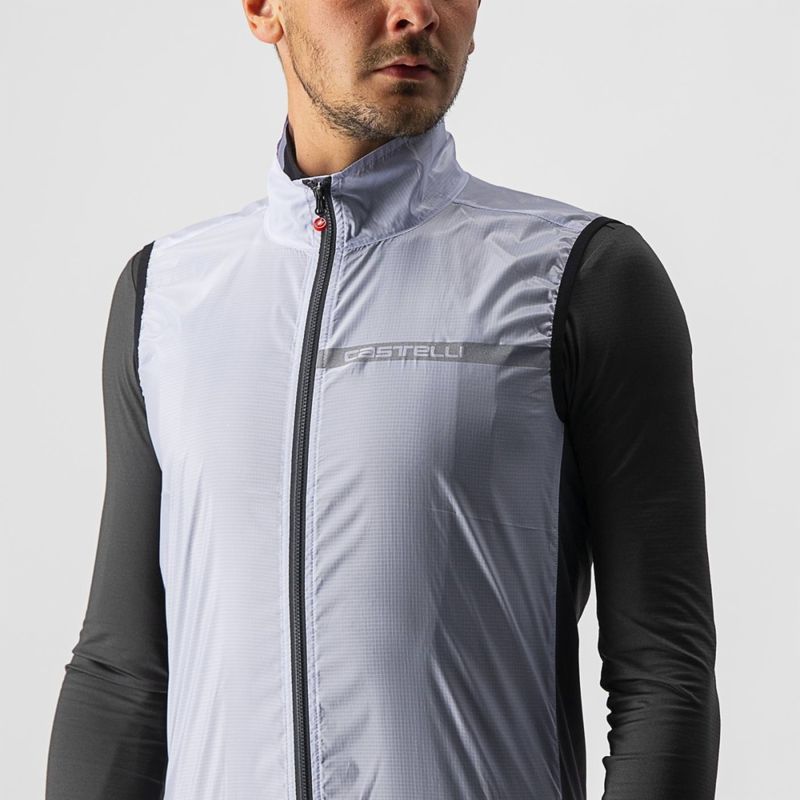 Castelli Squadra Stretch Vest Silver Grey