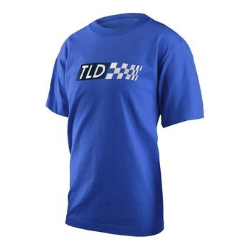 Troy Lee Designs Youth Boxed Out Short Sleeve Tee Blue