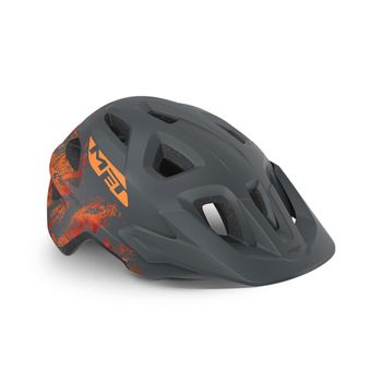 MET Youth Eldar Helmet Gray/Orange