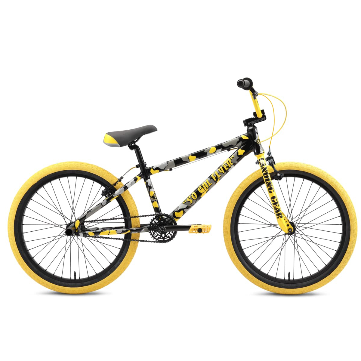 black and yellow se bike