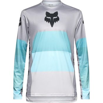 Fox Ranger LS Jersey Grid Steel Grey