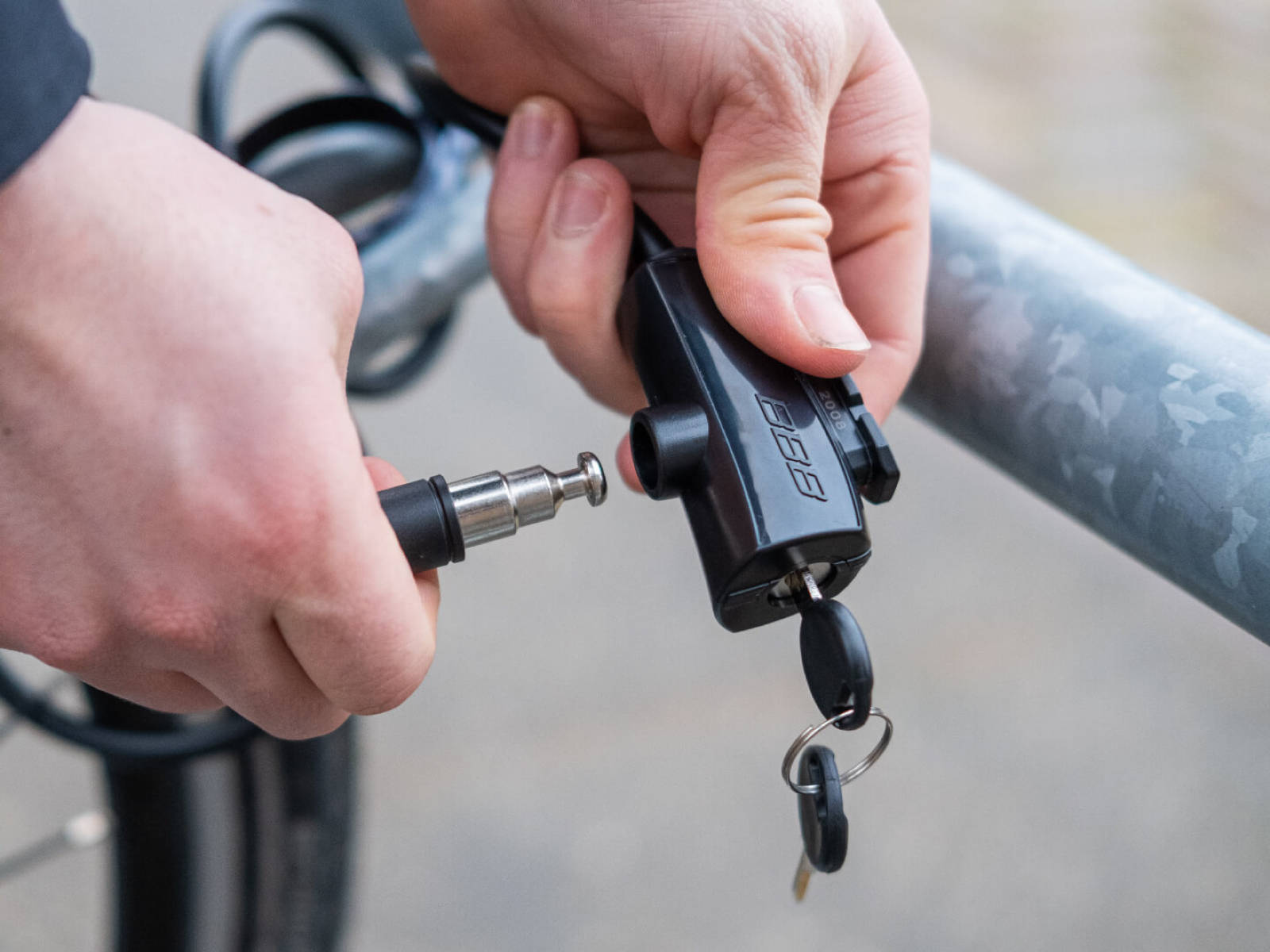 BBB Quicksafe Bicycle Lock 8mm X 1500mm Orange