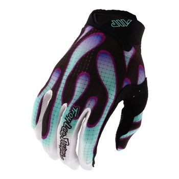 Troy Lee Designs Air Gloves Overspray Black/Real Teal