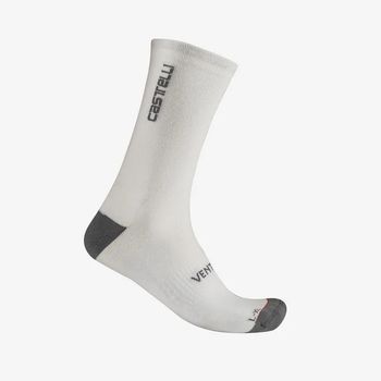 Castelli Venti Soft Merino Socks White