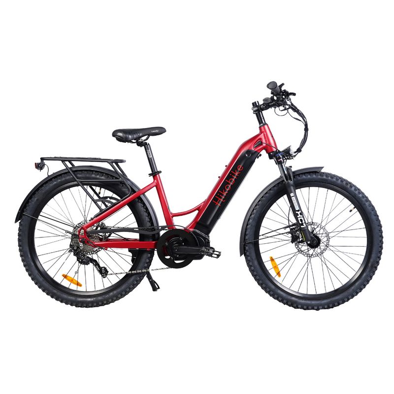 Hikobike Vibe Electric Bike 672Wh Battery Red