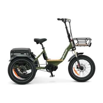 Wattwheels Trike XT Electric Tricycle 499Wh Battery - Matte Green