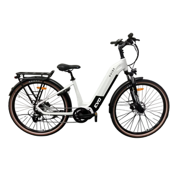 Evo Guide 700C Electric Bike 835Wh Battery - White/Black