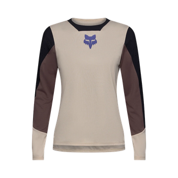 Fox Womens Defend LS Jersey Park Chalk