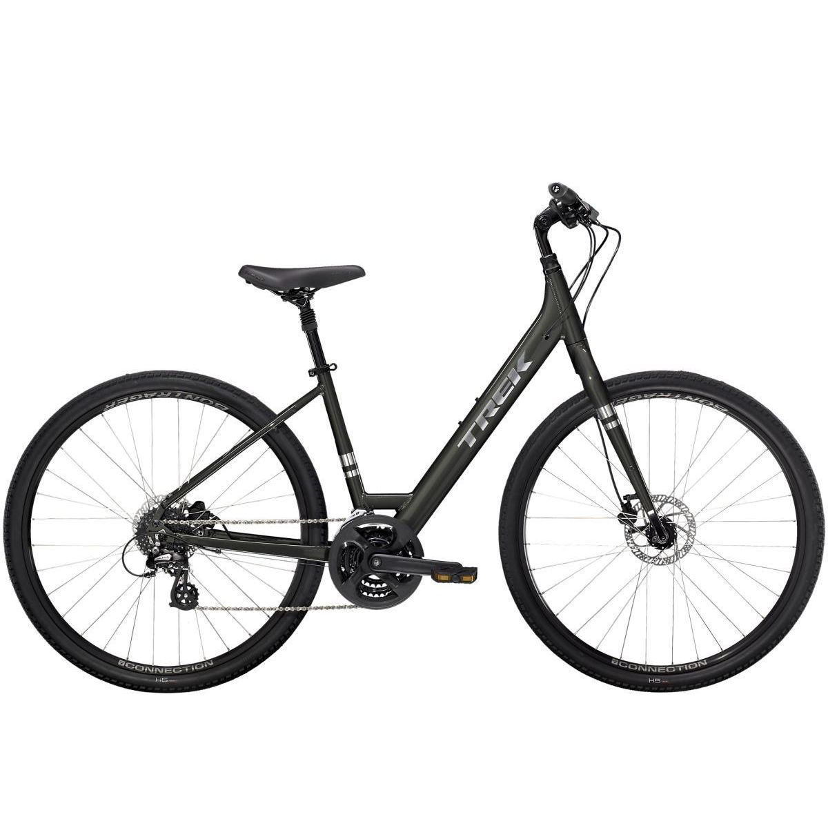 Verve Menu 2022 Trek Verve 2 Disc Low Step Bike Lithium Grey