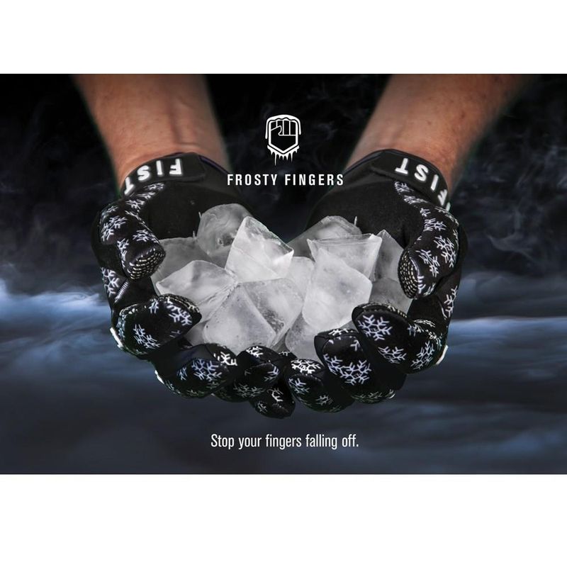 Fist Frosty Fingers Cold Weather MTB Gloves Black