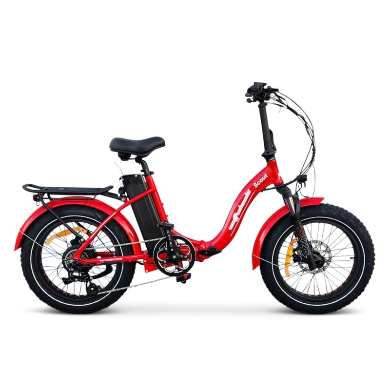 Wattwheels Scout LS Folding Electric Bike 624Wh Battery Red