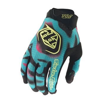 Troy Lee Designs Youth Air Gloves Membrane Black/Glo Yellow