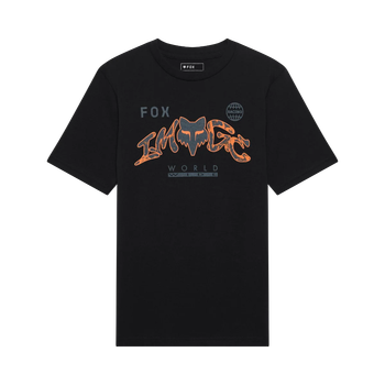 Fox Youth Image Print SS Tee Black