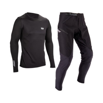 Leatt Gravity 1.0 Ride Kit Ghost Black