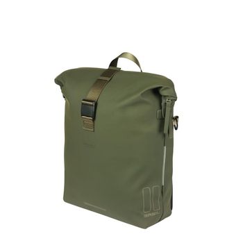 Basil - Soho Bicycle Shoulderbag With LED (MIK Studs) 17L - Green