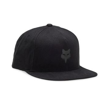 Fox Head Snapback Hat Black/Charcoal