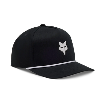 Fox Head Rope Hat Black