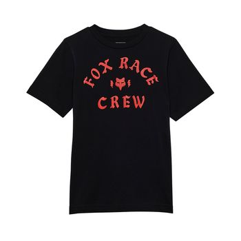 Fox Youth Race Crew Short Sleeve Tee Black