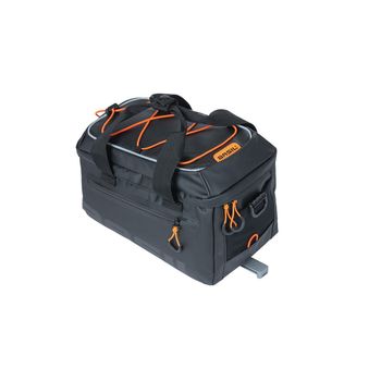 Basil - Miles Tarpaulin Trunkbag (MIK Studs) 2.0 7L - Black/Orange