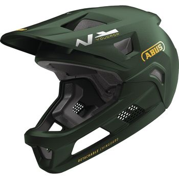Abus Youth YouDrop Convertible FF Helmet - Moss Green