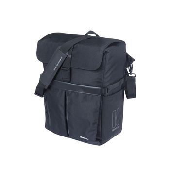 Basil Move Commuter Bicycle Bag 15L (MIK Studs) - Black