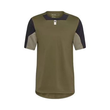Fox Defend Short Sleeve Jersey - Olive Green