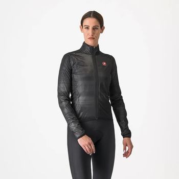Castelli Womens Squall Shell Jacket Light Black/Silver Grey