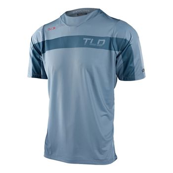 Troy Lee Designs Skyline SS Jersey Jet Fuel Ice Blue / Red