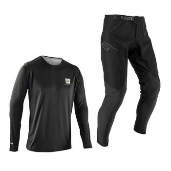 Leatt Youth Gravity 1.0 Ride Kit Ghost Black