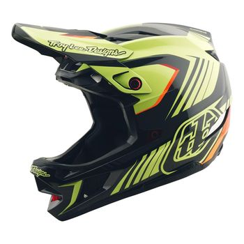 Troy Lee Designs D4 AS Polyacrylite Qualifier Black/Yellow