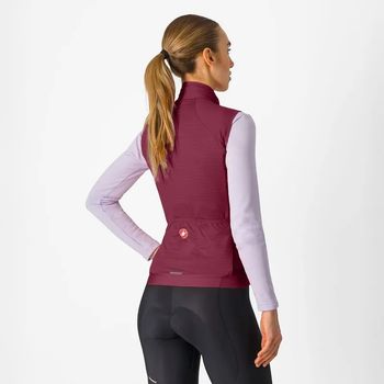 Castelli Womens Espresso Vest Deep Bordeaux