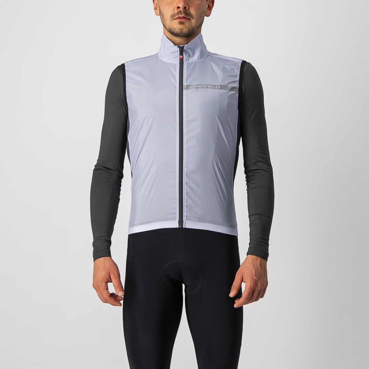CASTELLI SQUADRA STRETCH VEST・カステリ（シルバー） Castelli Squadra Stretch Vest Silver Grey