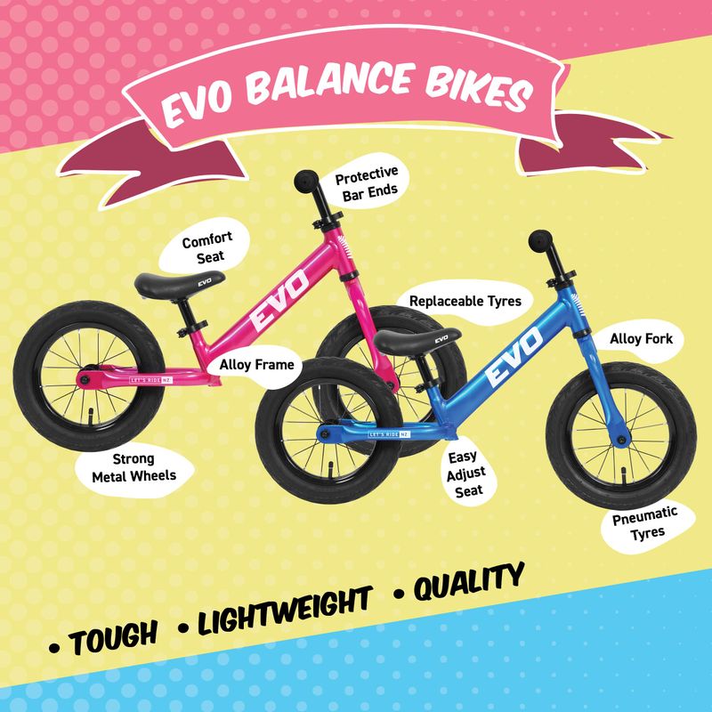 Evo 12" Balance Bike Blue