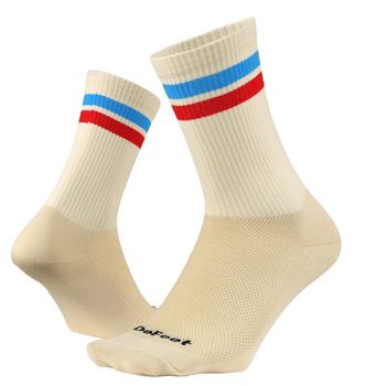 DeFeet Aireator 6 All Star Classic Ribbed Crew Socks Natural