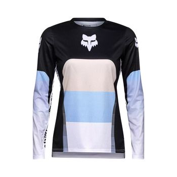 Fox Womens Ranger Long Sleeve Jersey Grid Black