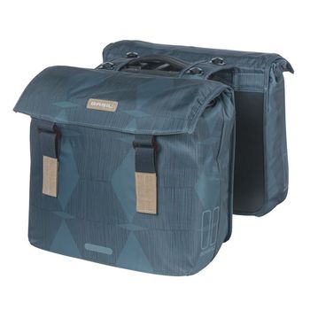 Basil Elegance (MIK) Double Pannier Bag - Estate Blue