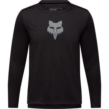 Fox Youth Ranger LS Jersey Fox Head Black