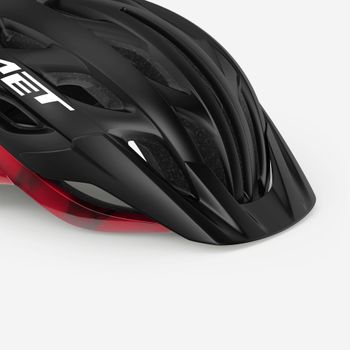 MET Veleno Visor Black Red Matt Glossy