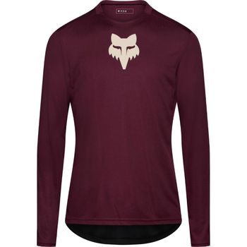 Fox Ranger LS Jersey Fox Head Dark Maroon
