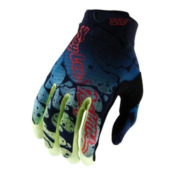 Troy Lee Designs Air Gloves Drip Glo Yellow/Dark Navy