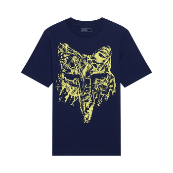 Fox Youth Image Print Head SS Tee Navy