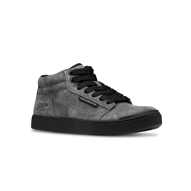 Ride Concepts Youth Vice Mid Shoes Charcoal/Black