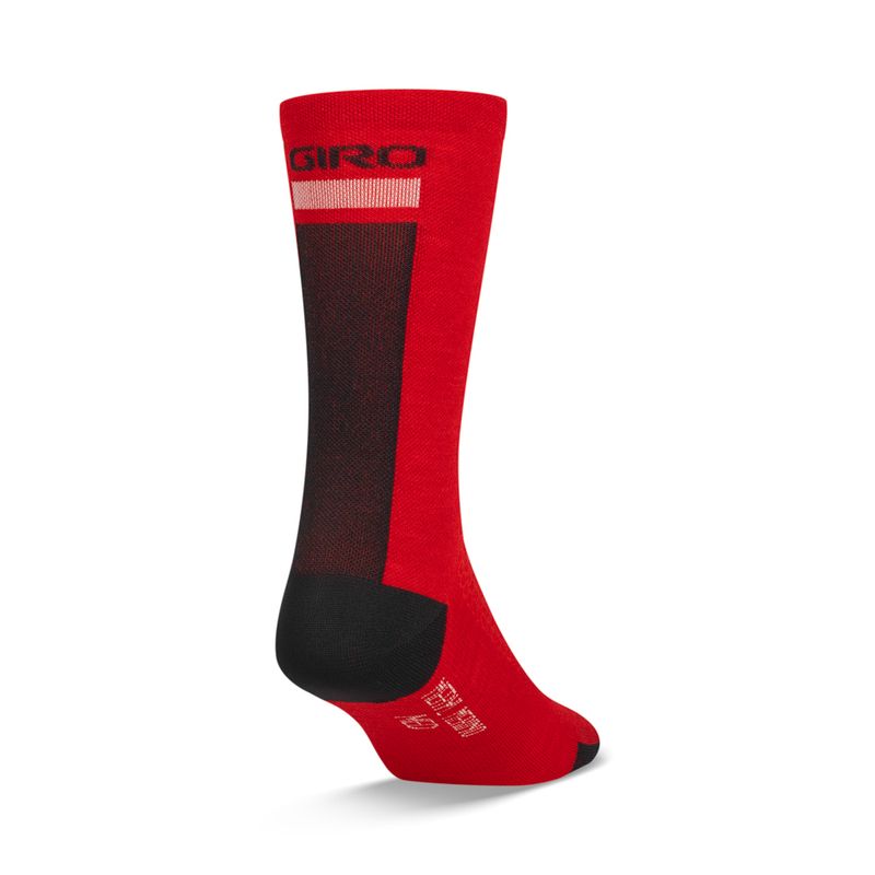 Giro HRc+ Merino Wool Sock Dark Red/Black/Grey