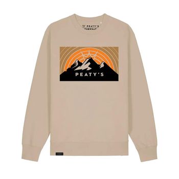 Peatys AW24 PubWear Crew Jumper 3 Peaks Sunset / Black